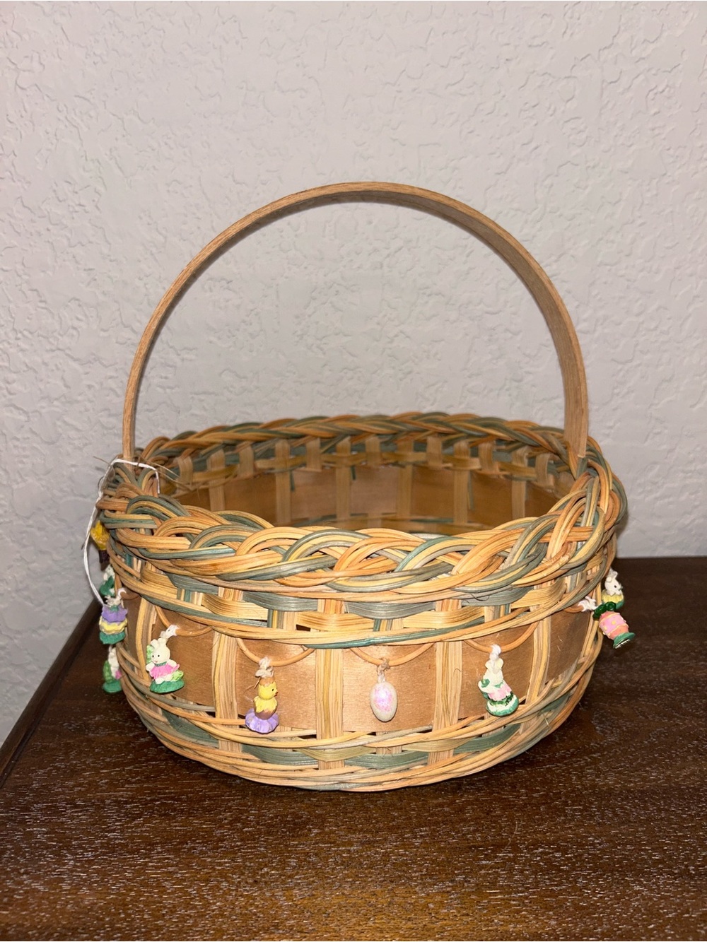 Handmade Easter Bunny Egg Ornament Basket